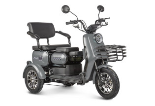 Электротрицикл Rutrike Бумеранг, серый