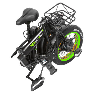 Электровелосипед Syccyba F10 Зеленые колеса