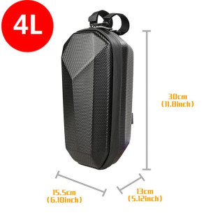 Сумка-кейс на руль для электросамокатов 4L карбон